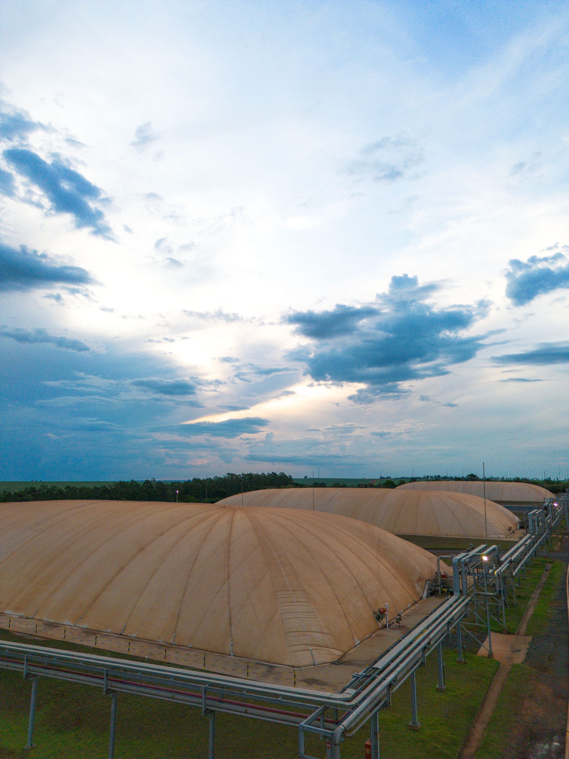 foto da planta de biogas da geo na cocal