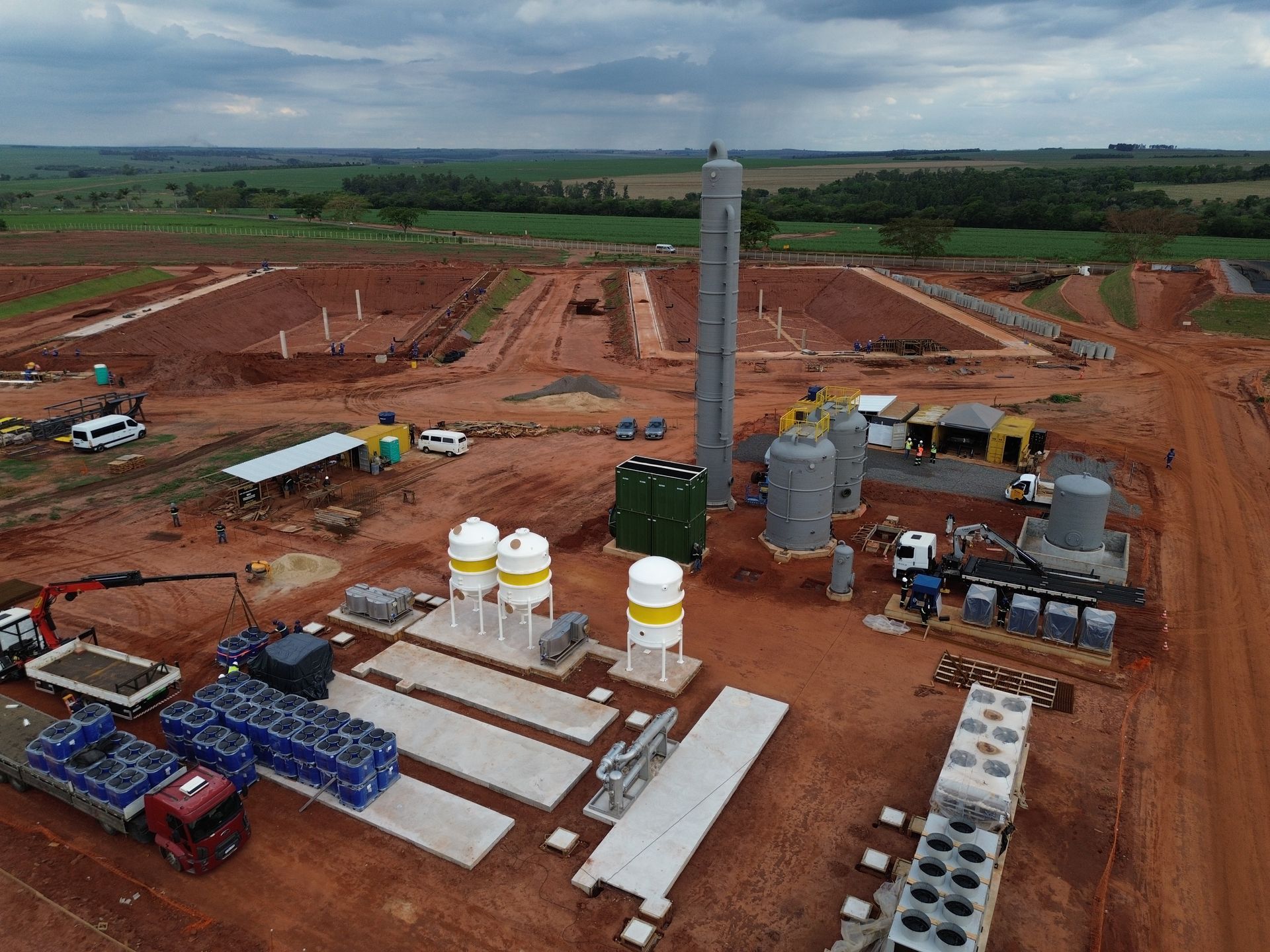 foto da planta de biogas da geo na cocal