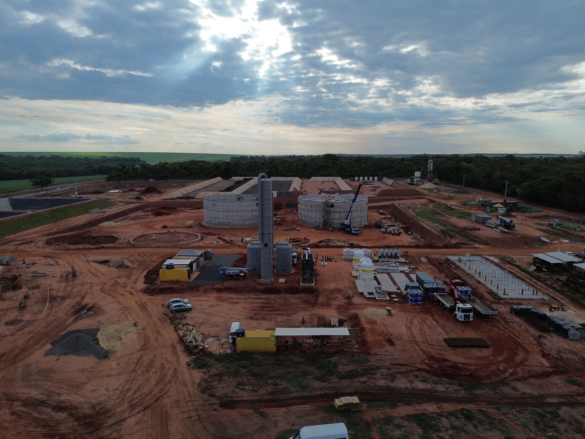 foto da planta de biogas da geo na cocal