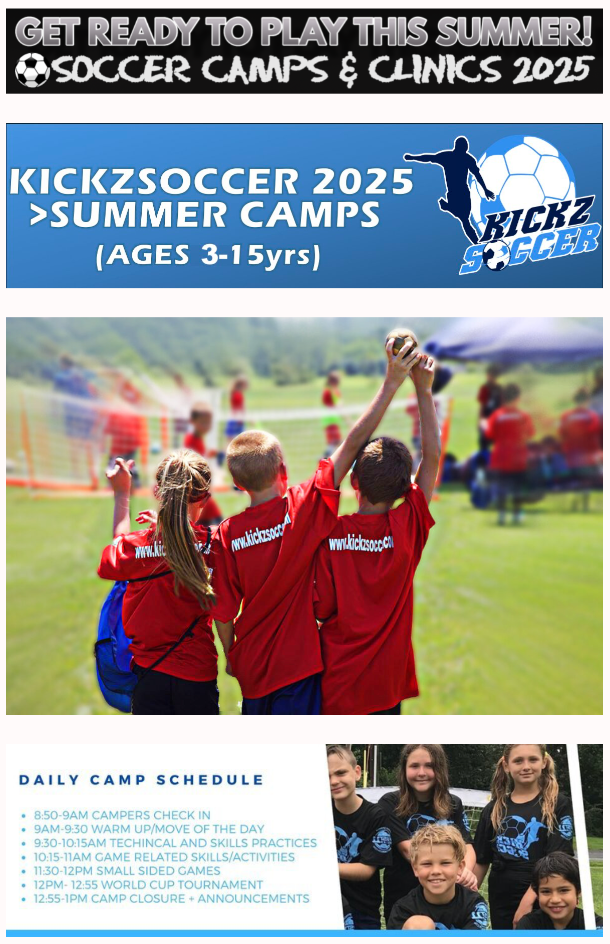 Kickz Soccer Summer 2025 Camps and Clinics