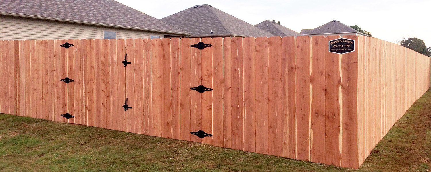 Cedar fence board to board