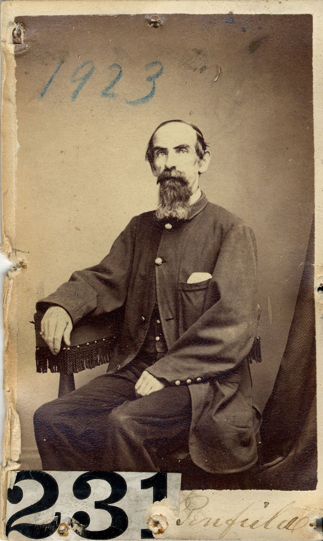 Photograph of Captain Nelson Penfield from the 125th New York Volunteers, courtesy of the New York State Military Museum.