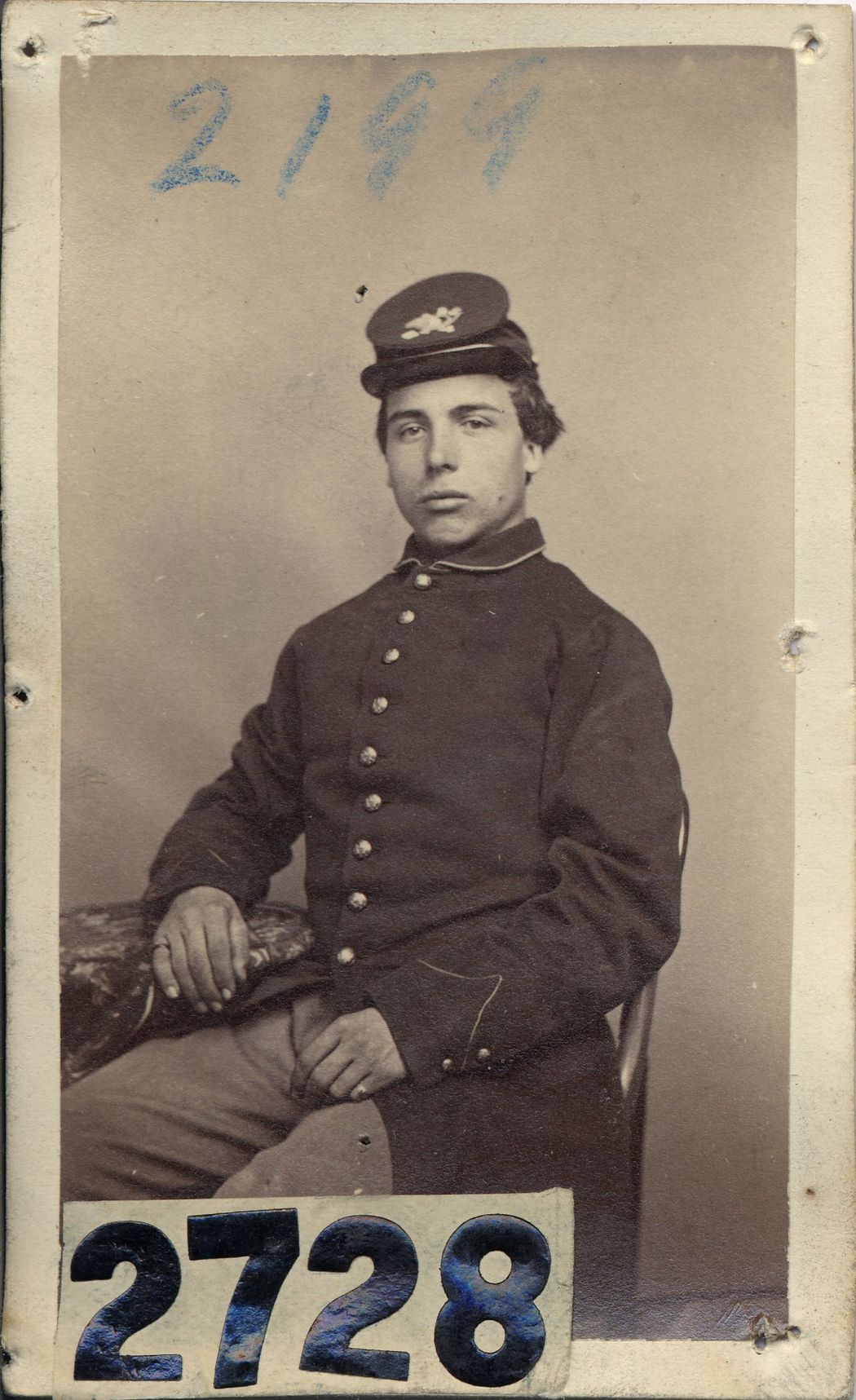 Image of Private William B. Drew from the 185th New York Volunteers, courtesy of the New York State Military Museum.