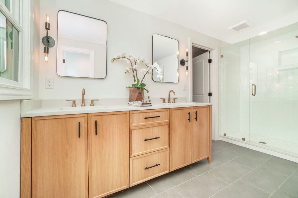 A Bathroom With Two Sinks – Olathe, KS - JJR Painting