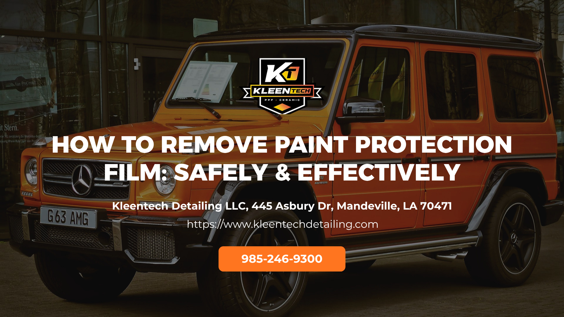 How to remove paint protection film