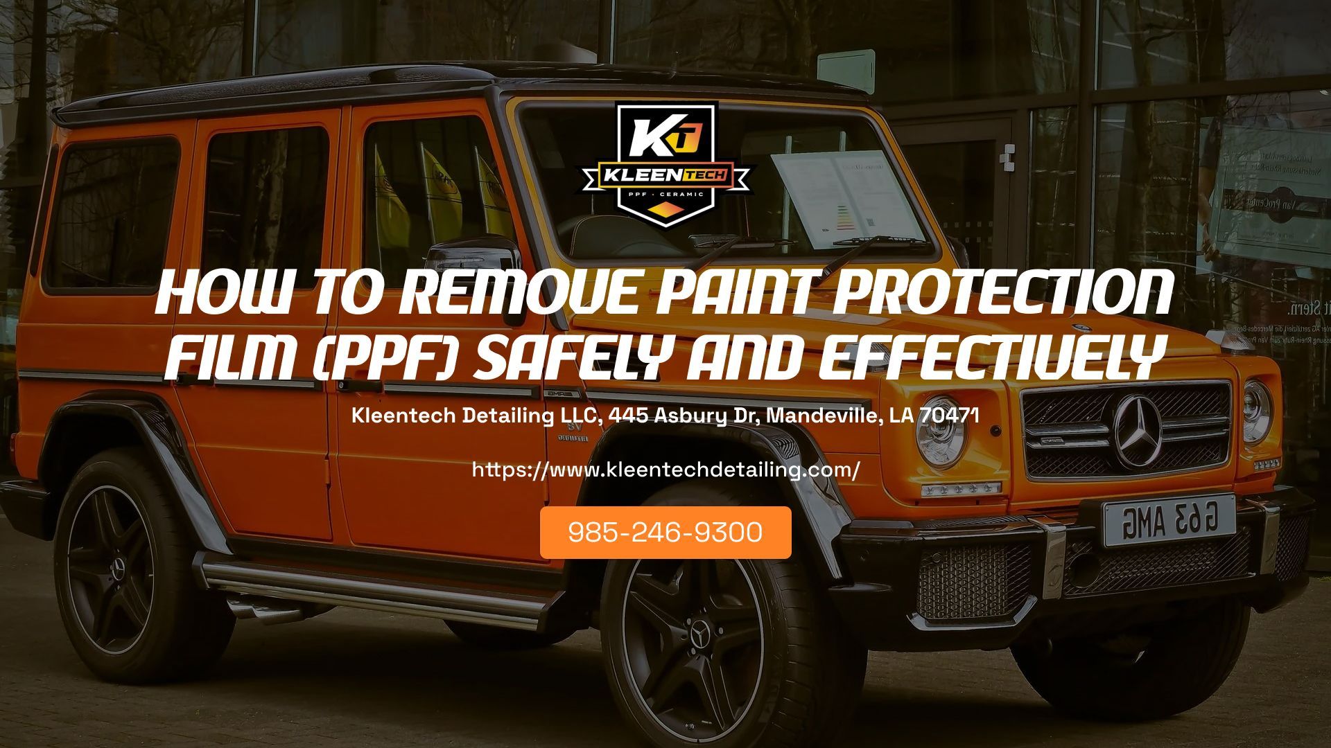 How to remove paint protection film safely using proper tools and heat to prevent scratches