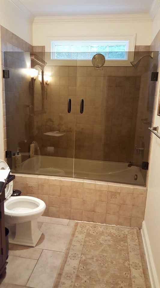 Shower and Bath in A Modern Bathroom — Lynchburg, VA — Tim Reynolds Construction Company