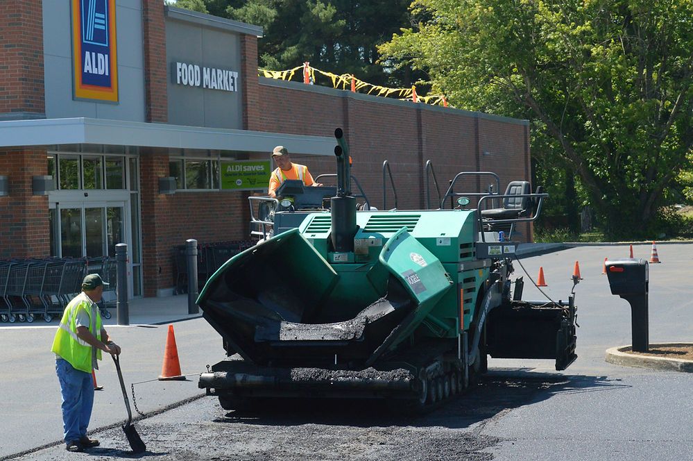 ALDI Asphalt Road Under Construction — Cambridge, OH — Parnell & Associates