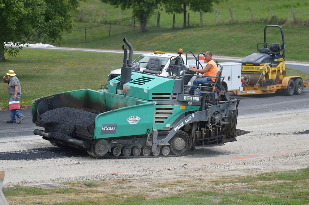 Heavy Machine for Asphalt Road Paving — Cambridge, OH — Parnell & Associates