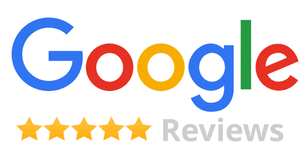 A google logo with five stars on it
