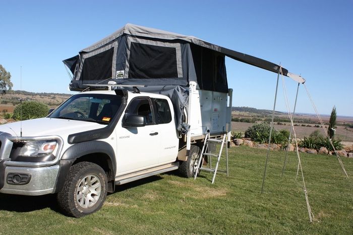 Camper Trailer at wide area — Glenvale Canvas Pty Ltd in Wilsonton, QLD