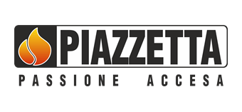 Un logo de piazzetta avec une flamme dessus