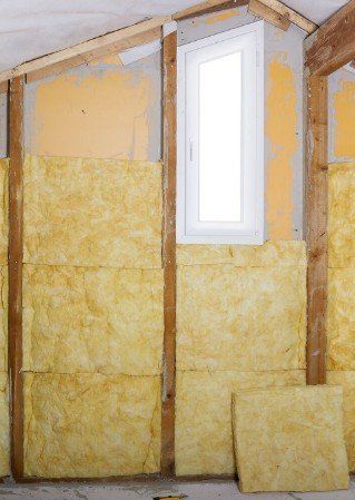 Wall in Progress for insulation — Insulation Repair in Northbrook, IL