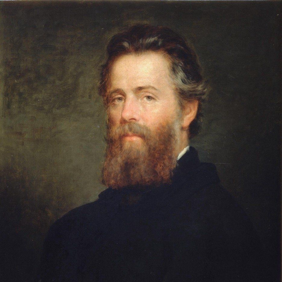 A painting of a man with a beard and mustache