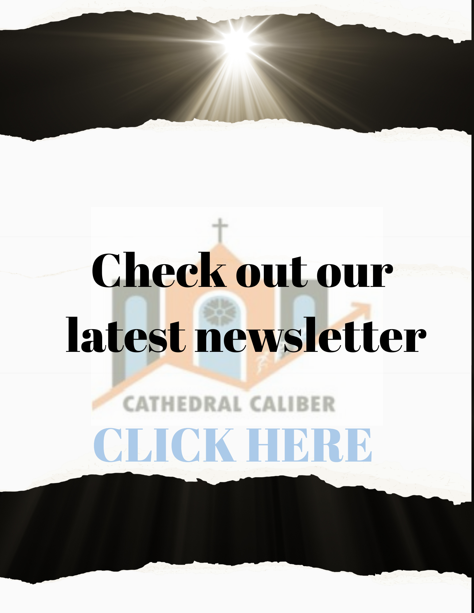 Newsletter announcement. Text 