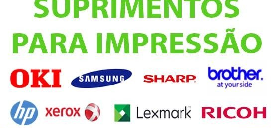 Marcas que trabalho Uma lista de impressoras, incluindo hp xerox samsung sharp brother lexmark ricoh