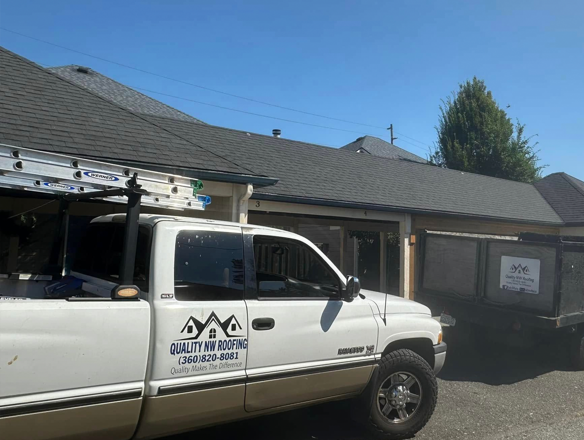 Quality NW Roofing truck