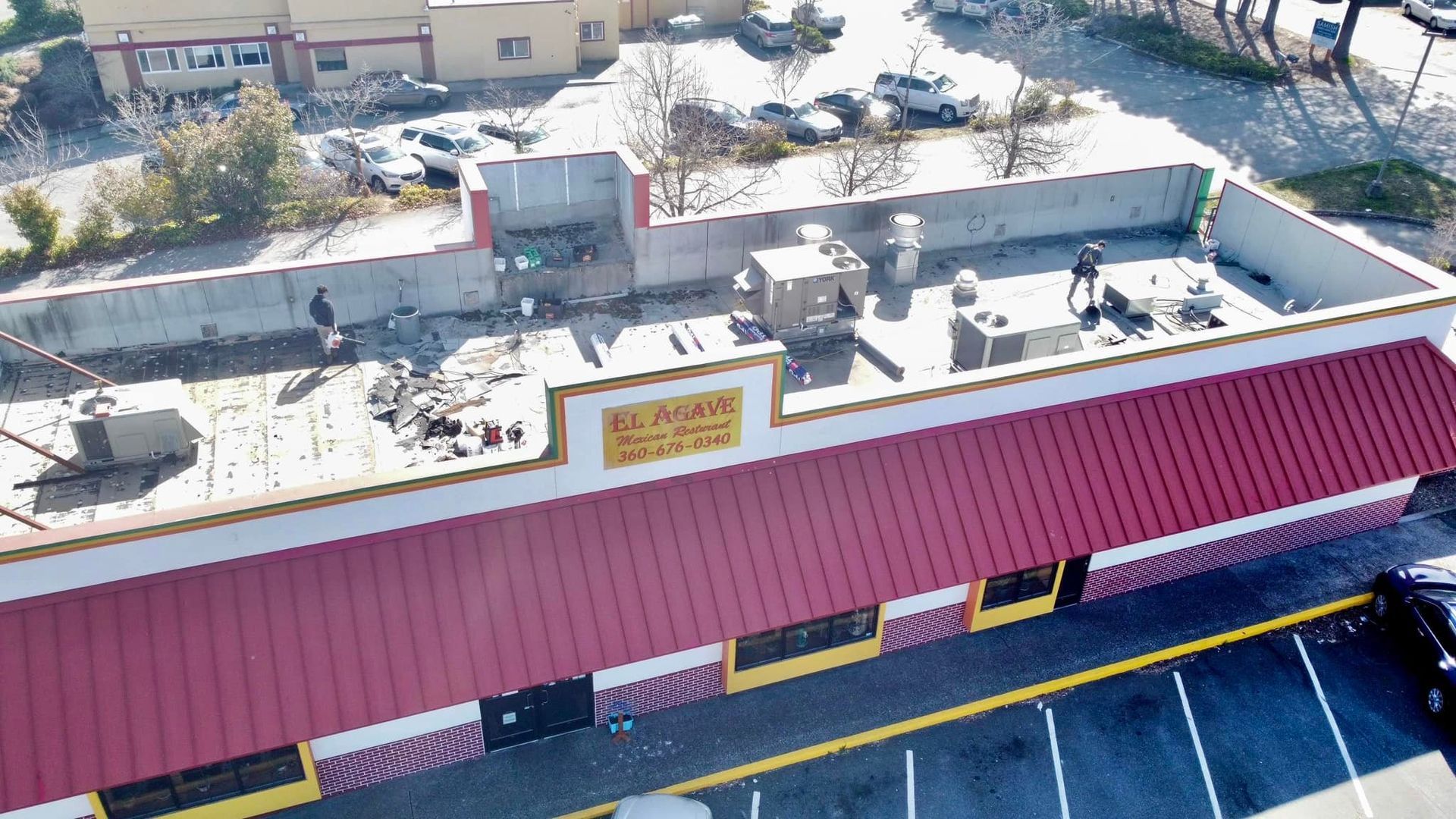 BEFORE:  El Agave roof replacement