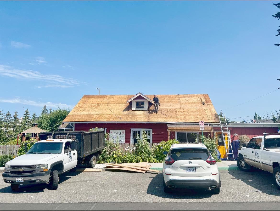 Loving Space new roof construction