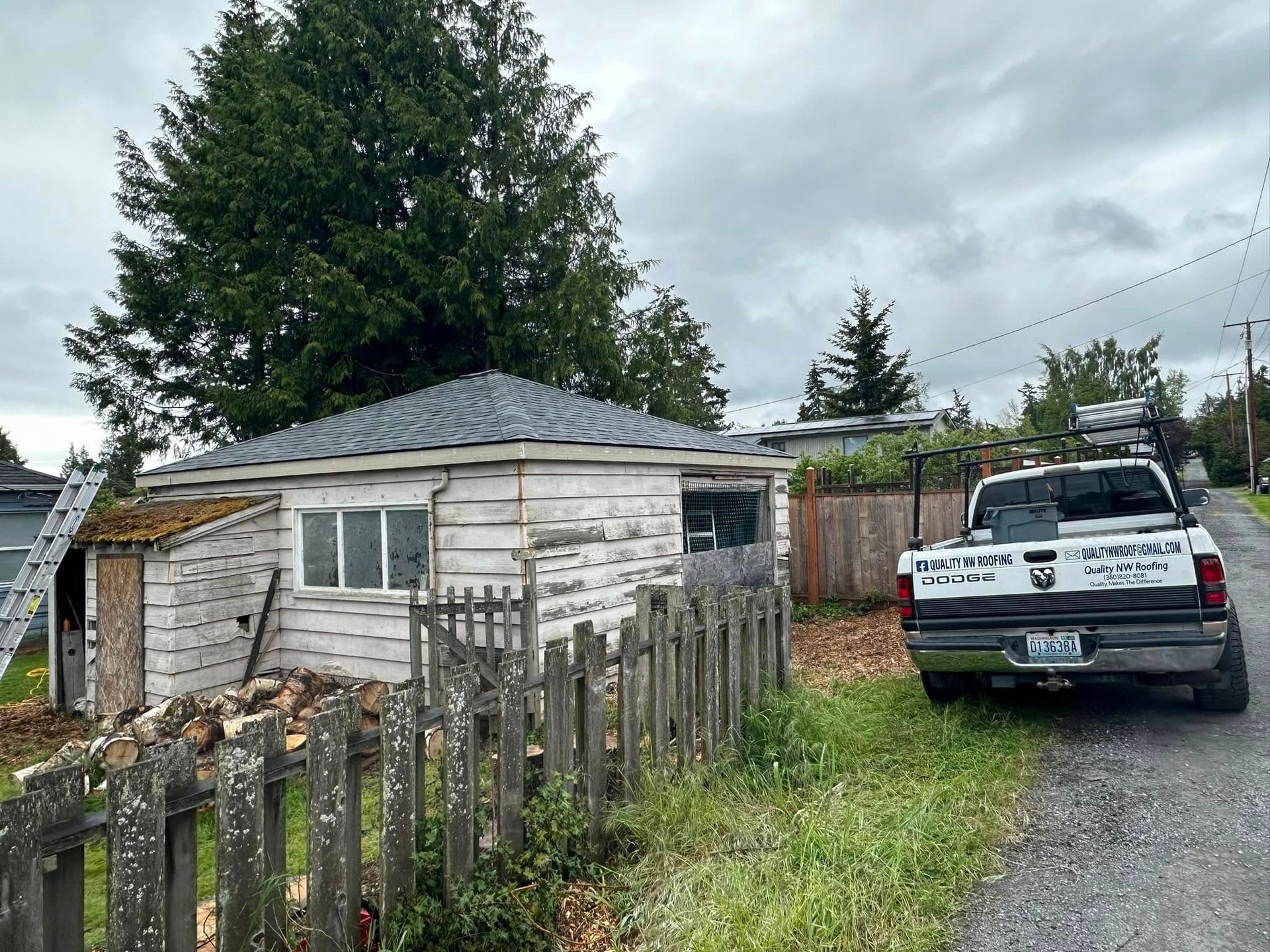 New roof on old garage