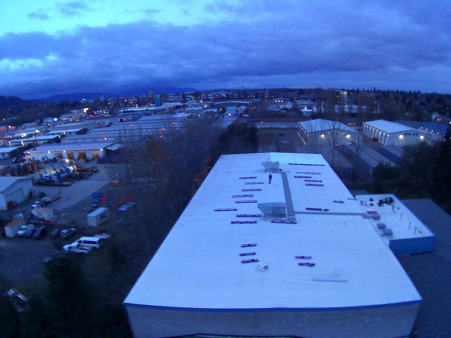 commercial building flat roof