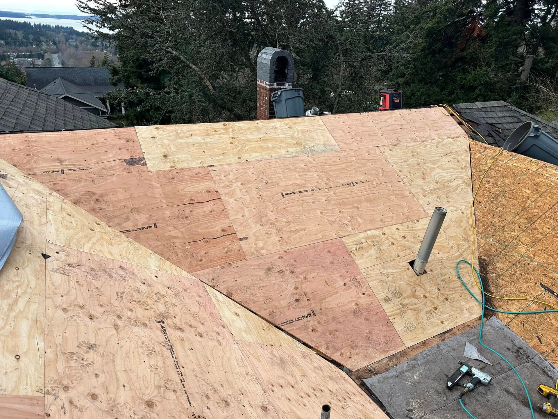 New roof construction