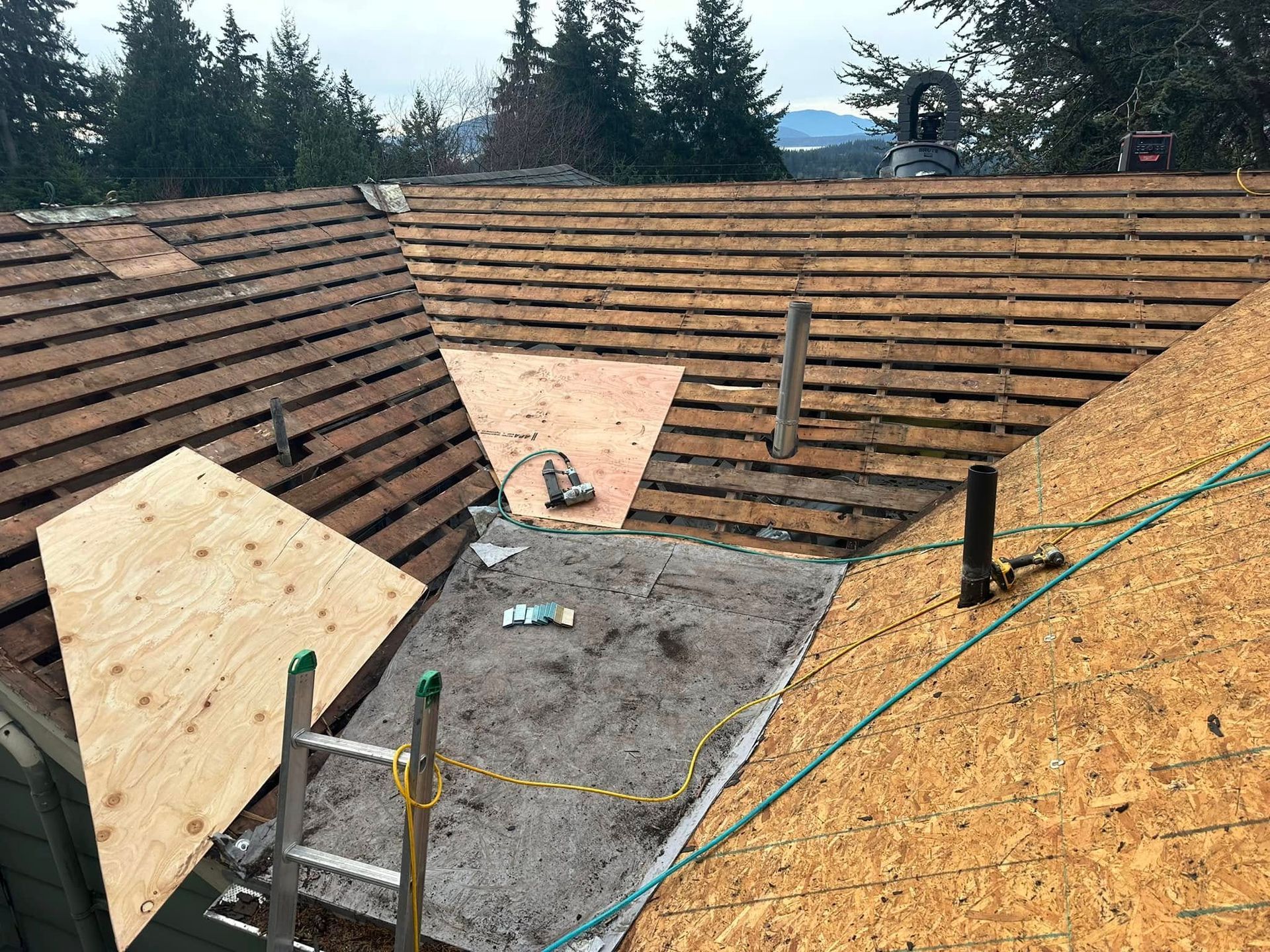 New roof construction
