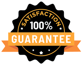 100% guarantee logo