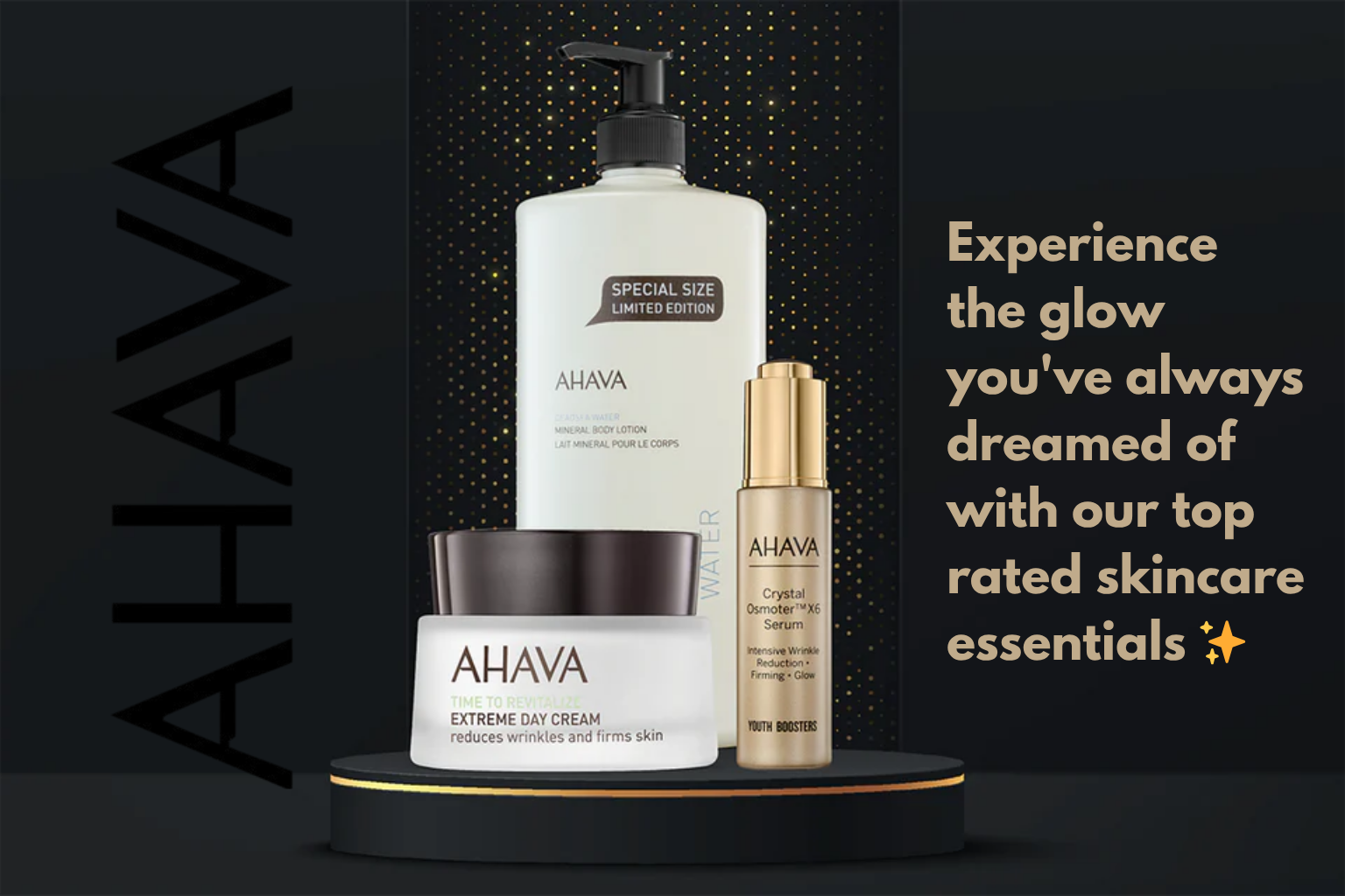 AHAVA skincare products