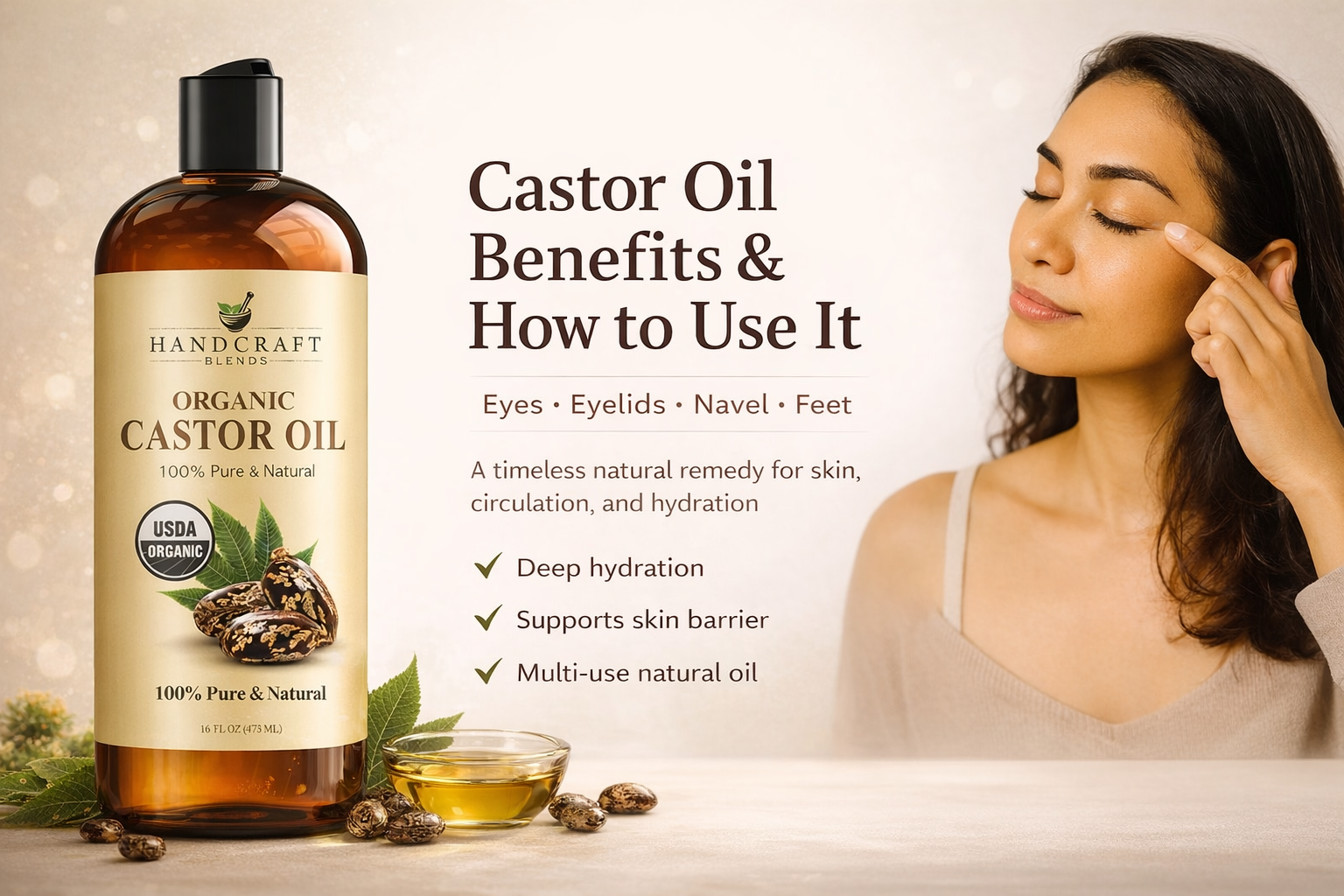 Castor oil for skin care