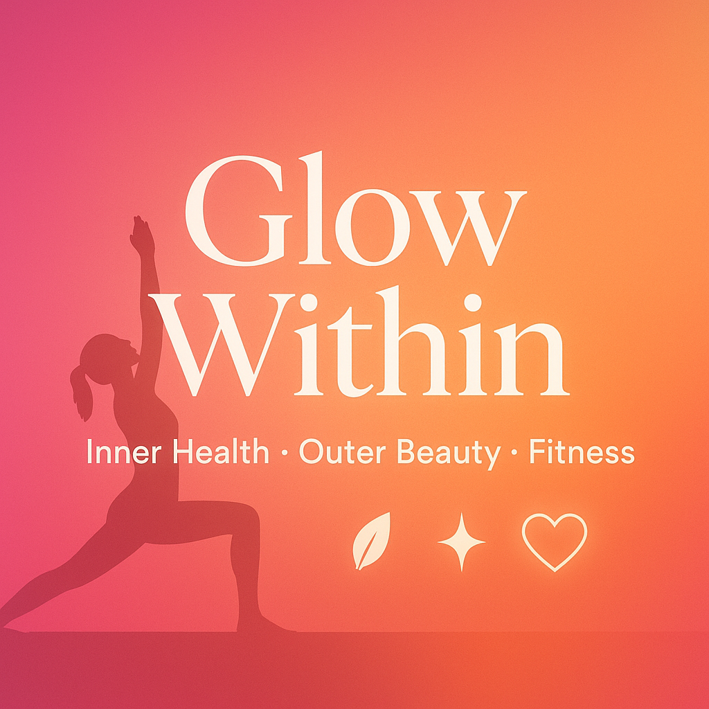 Silhouette of a woman in yoga pose, orange background, text 