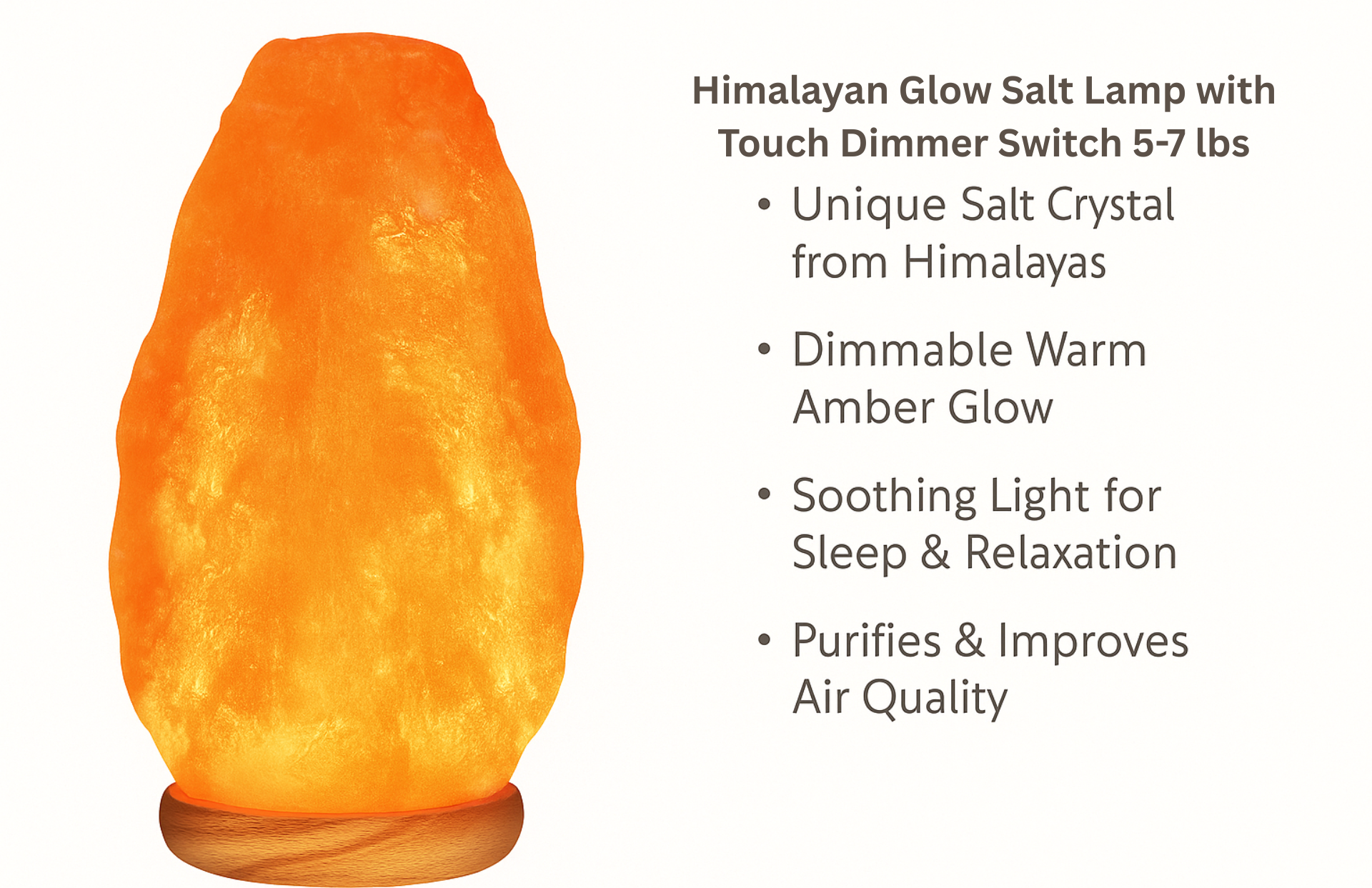 Himalayan Salt Lamp Glow for Energy & Serenity