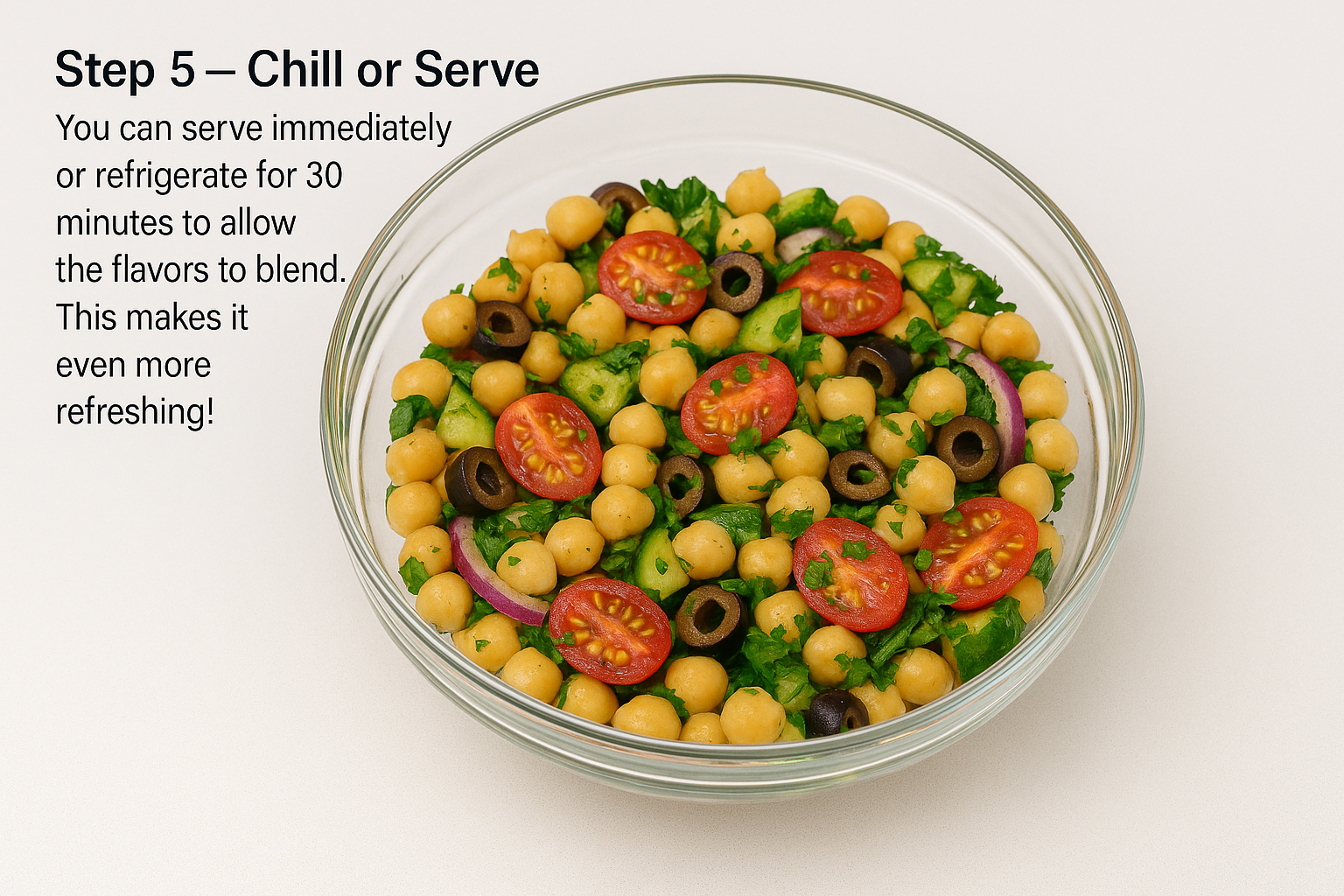 Mediterranean Chickpea Salad Prep