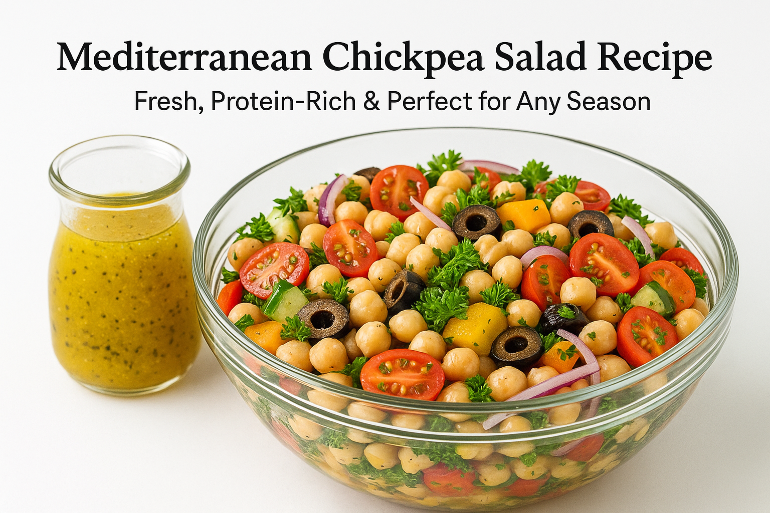 Mediterranean Chickpea Salad Recipe Fresh, Protein Rich & Perfect for Any Season