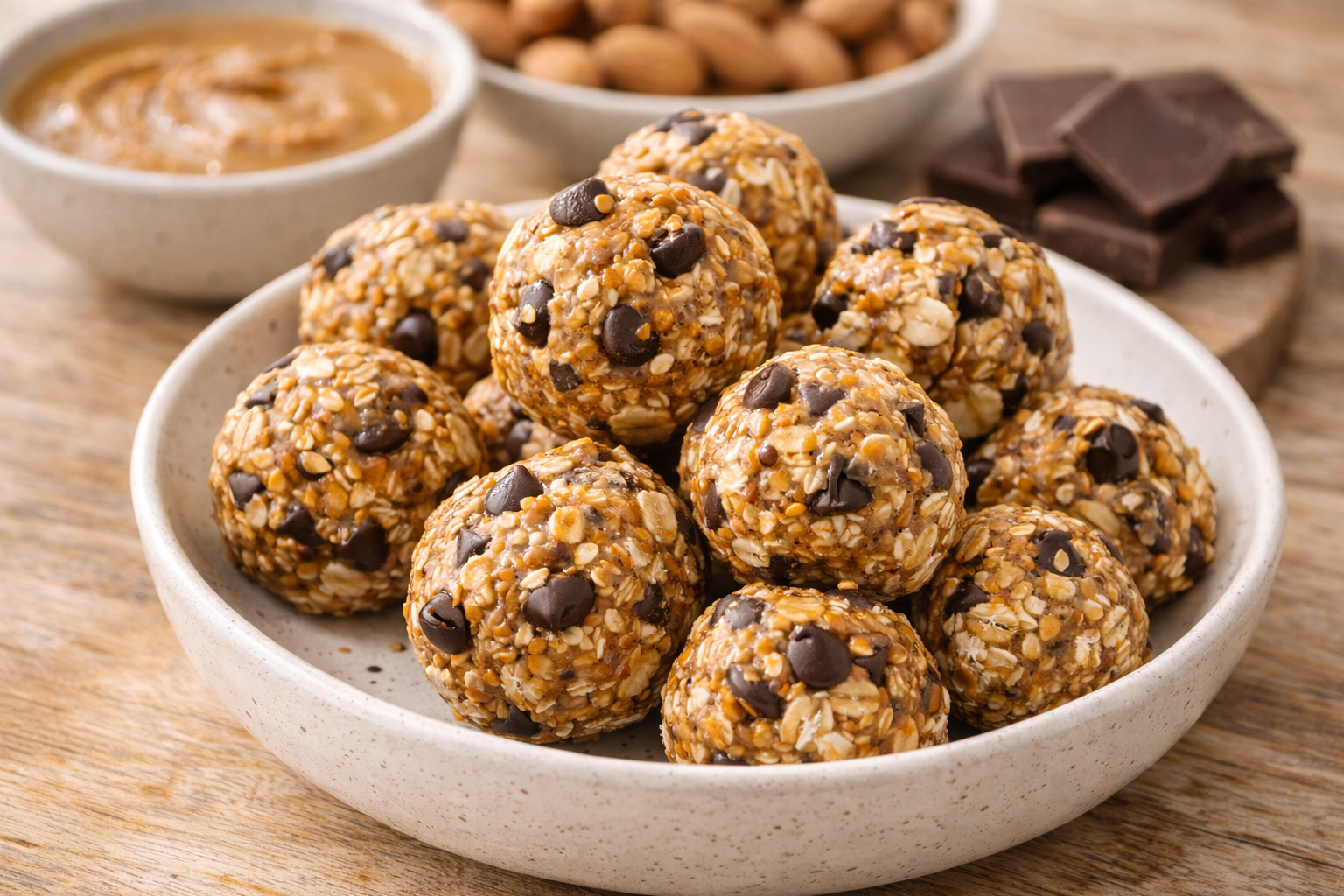 Nutritious energy bites mid morning snack