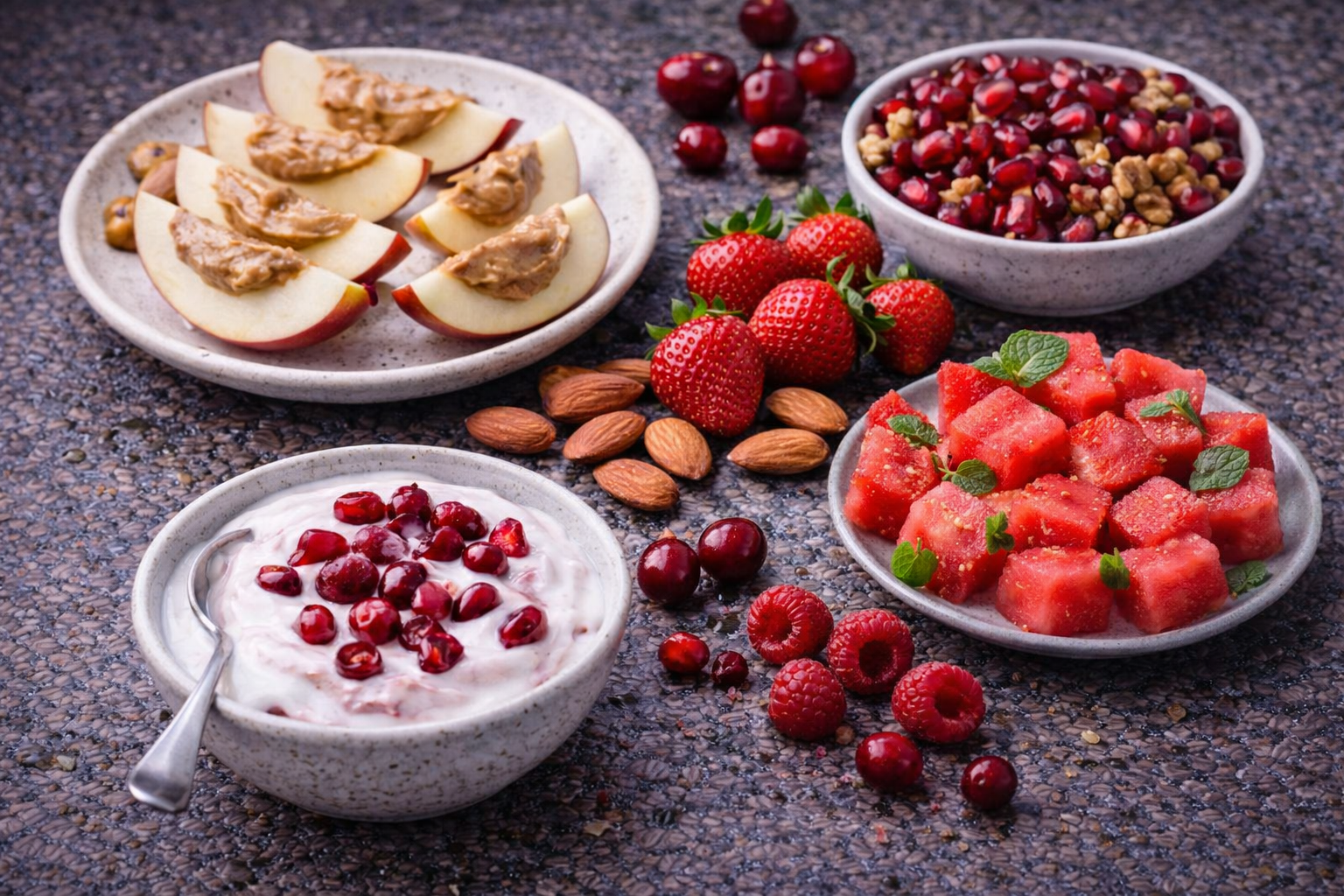 Red superfoods snacks and treats