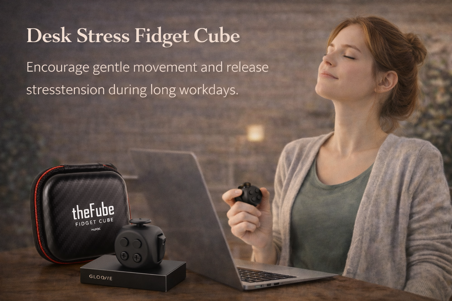 Relaxing with desk stress relief tools