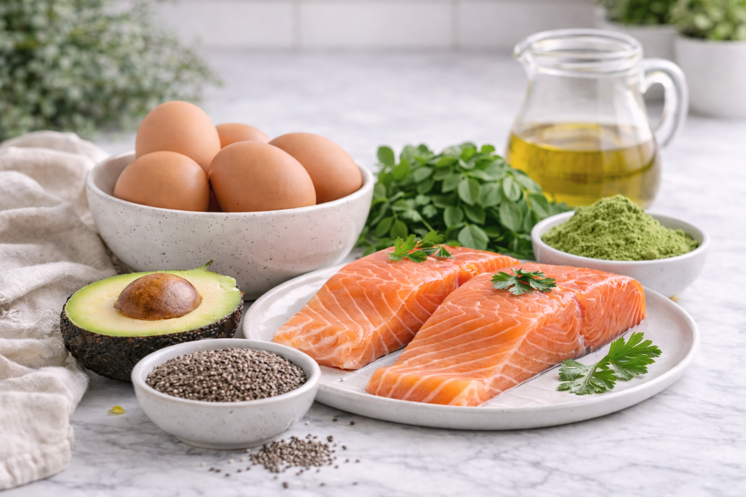 Superfoods for hair growth and strength.