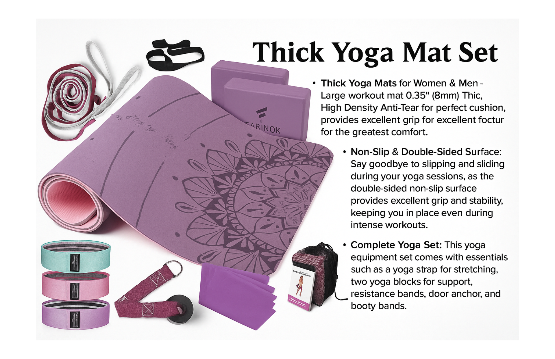 yoga mat set