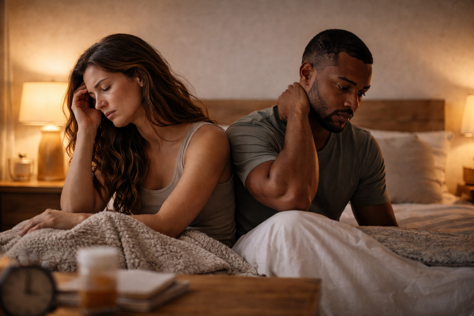 The Science Behind Disconnection
Research consistently shows that stress hormones like cortisol can suppress sexual desire and reduce emotional bonding.
At the same time, lower levels of oxytocin (the “bonding hormone”) reduce feelings of closeness, trust, and attachment.
This creates a cycle:
Stress → Disconnection → Less intimacy → More emotional distance → More stress
Breaking this cycle requires awareness + intentional action