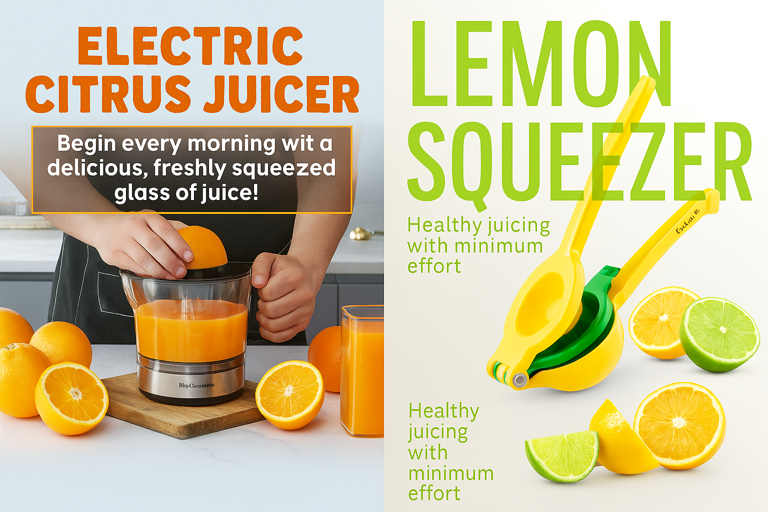 electric citrus juicer and lemon squeezer