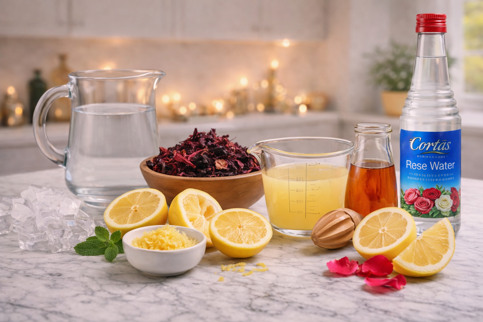 hibiscus rose lemonade drink ingredients 
