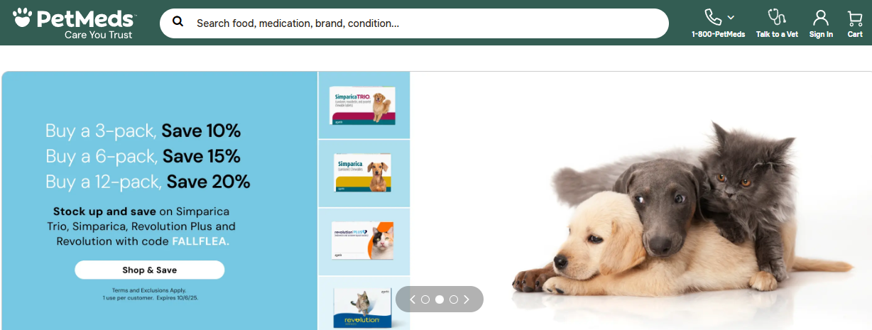 1800PetMeds, online pet pharmacy, pet medications, pet supplements, pet supplies, prescription pet meds, fast shipping, pet health