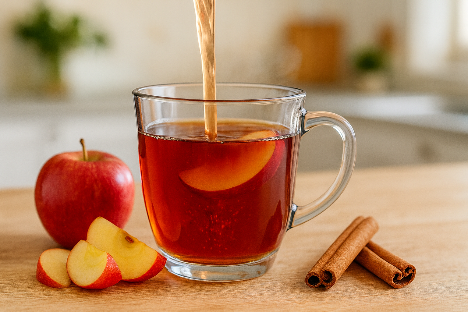 red apple cinnamon immune booster tea