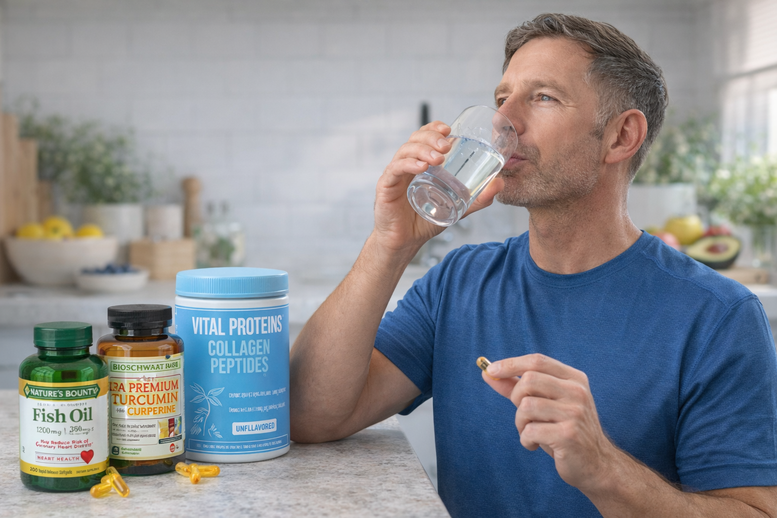 taking joint supplements with water