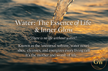 water the essence of life, hydrate
