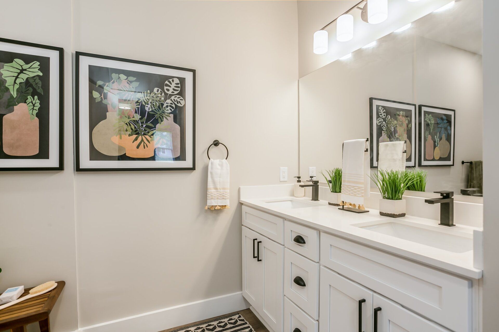 Bathroom with double sinks