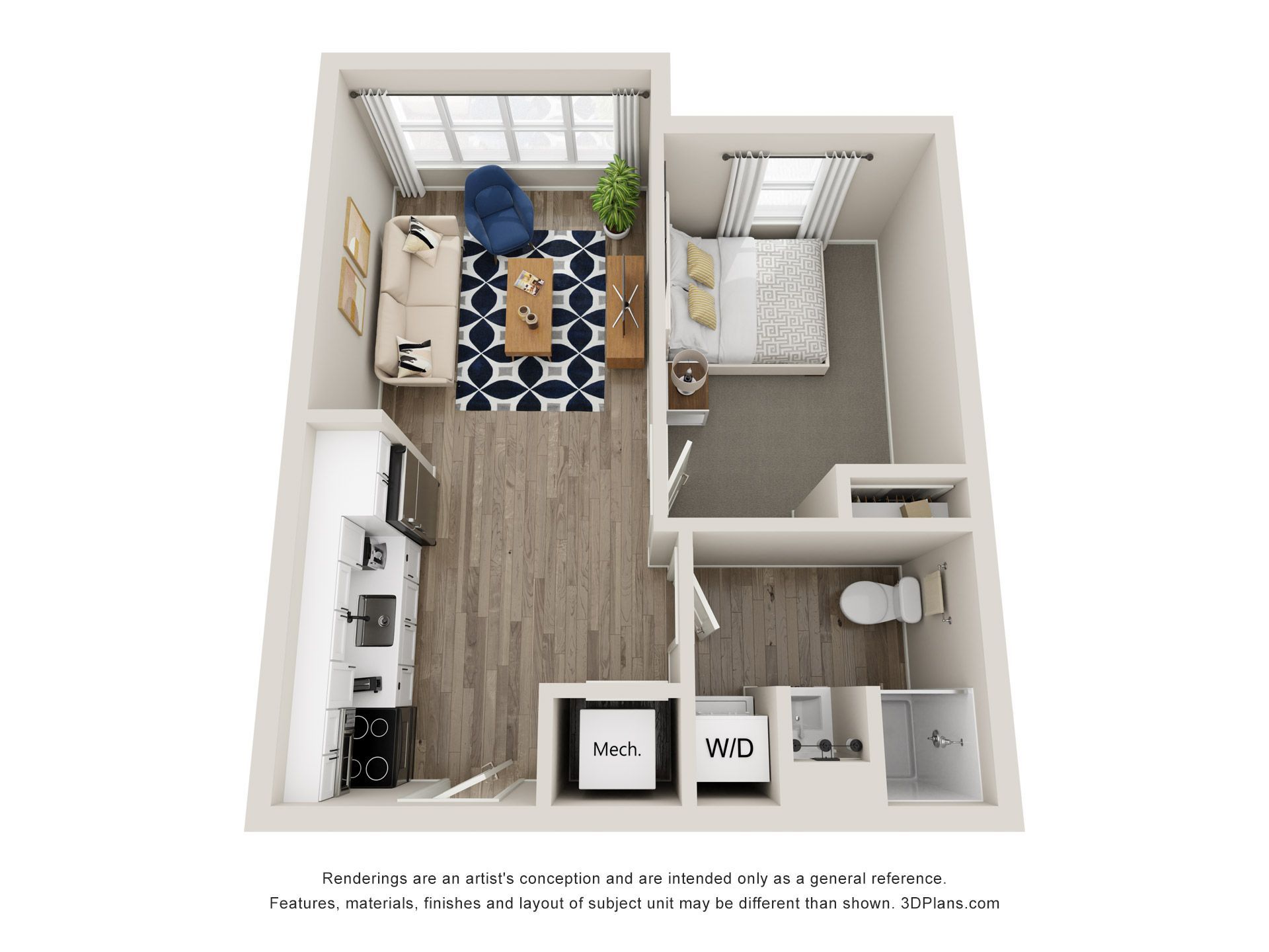 Enclave Unit E floorplan