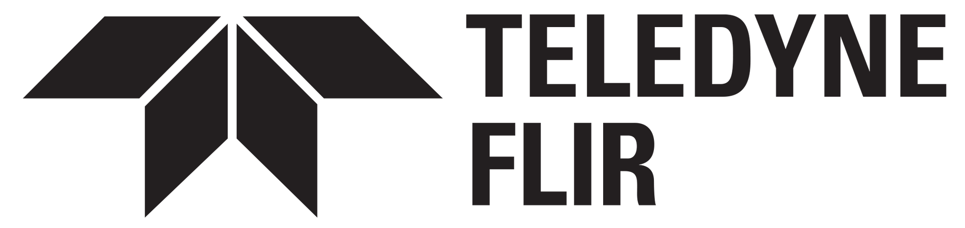 Un logo noir et blanc pour teledyne flir