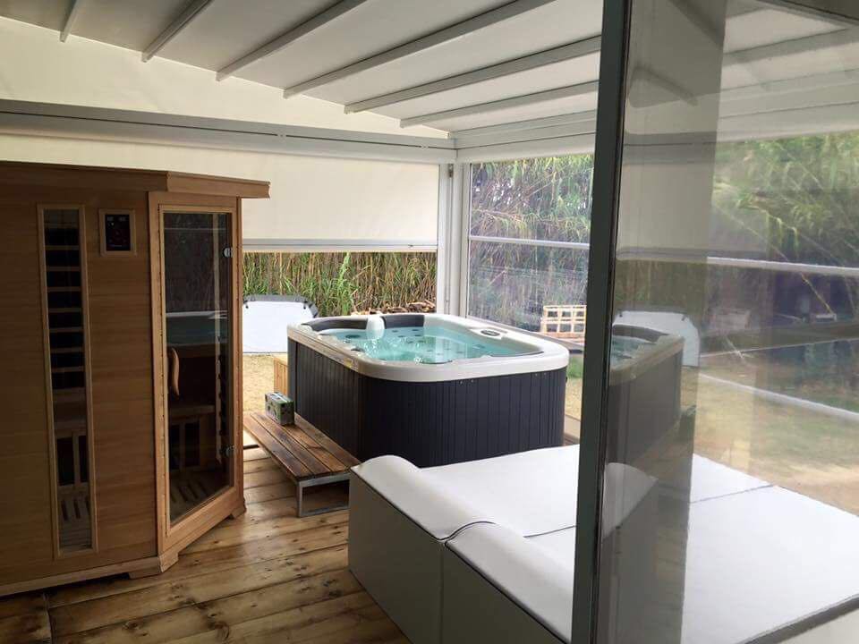 veranda con idromassaggio